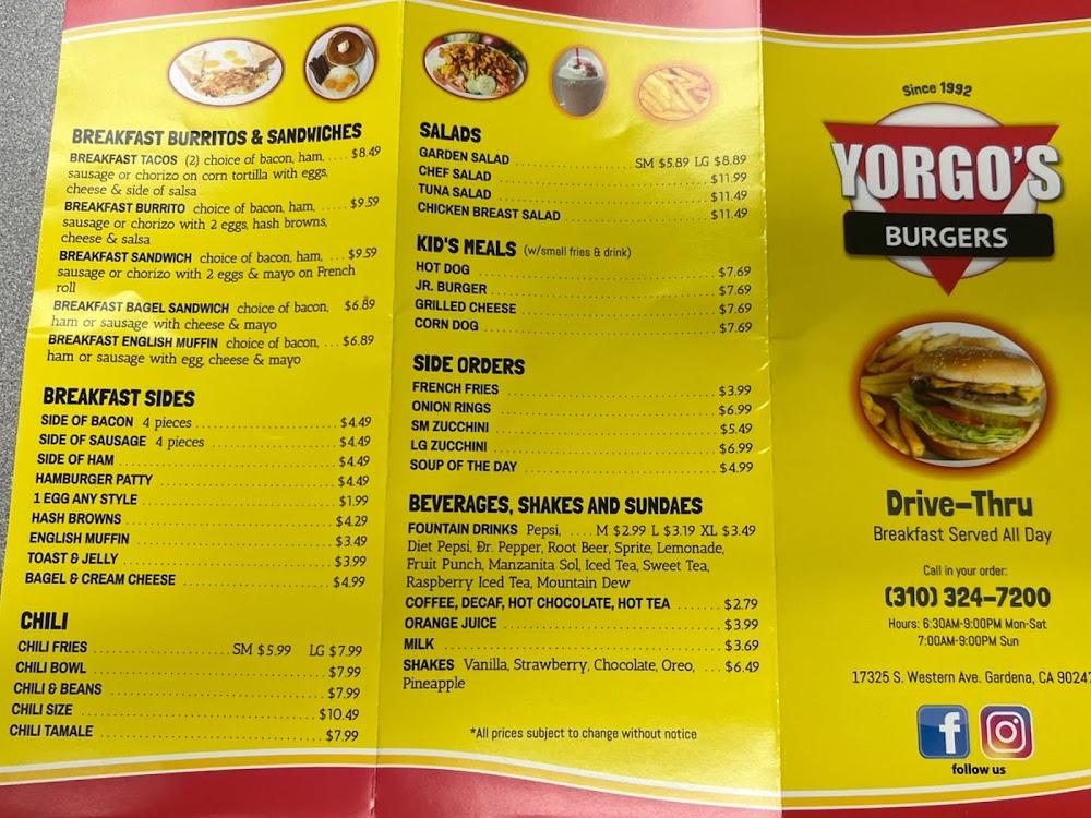 Yorgos Burgers Menu image 4